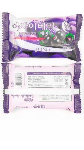 Пилинг-мыло JUNO Acai Berry с экстрактом ягоды асаи (150 г)