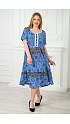 Платье женское, Цвет: Синий (087401365)