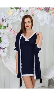 Комплект женский халат+сорочка 071001119 оптом. Комплект женский халат+сорочка 071001119 оптом.